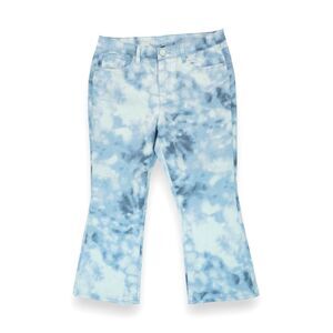 DG2 Diane Gilman Light Blue Tie Dye Cropped Jeans Petite Size‎ 12P
